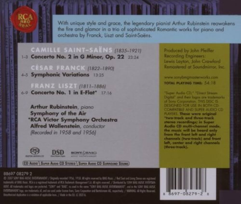Amazon.co.jp: Symphonic Variations / Piano Concerto No 1